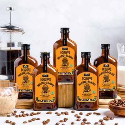 Gambino Coffee Pack of 5 Bottles Kopi Hari Hari